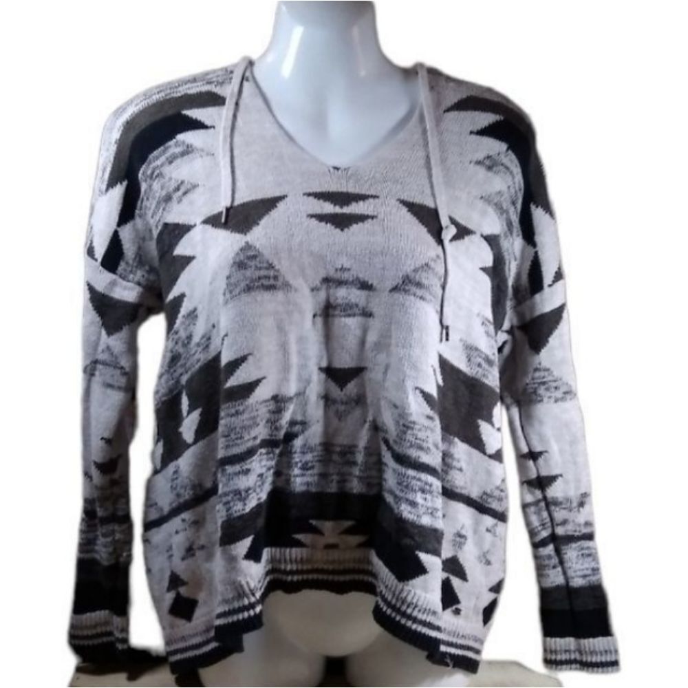 AE hooded southwest sweater XS